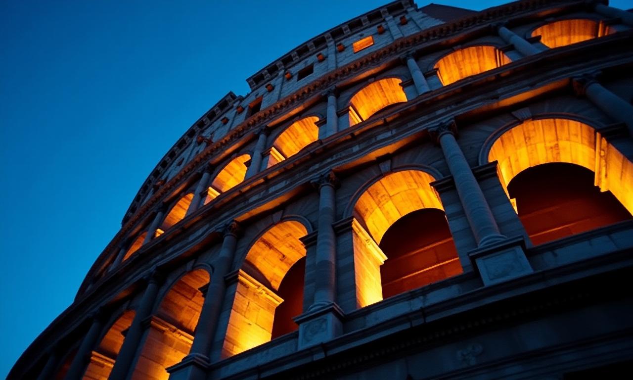 Il Colosseo illuminato